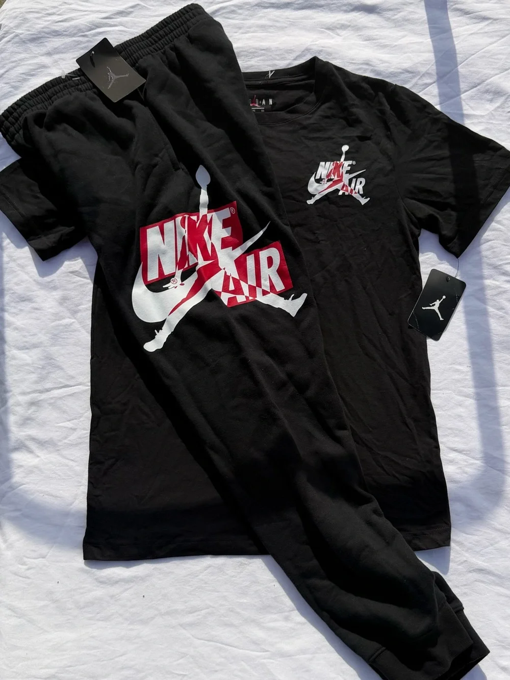 Jordan Boys Youth 2pc Jogger & Tee Set - XL